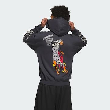 ADIDAS PERFORMANCE Sportsweatshirt 'Anthony Edwards Stand Down' in Grijs: voorkant