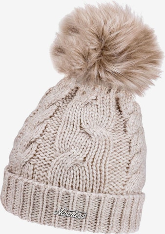 Neverless Mütze 'Model 2011' in Beige: Vorderseite