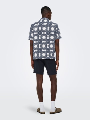 Only & Sons - Ajuste regular Camisa 'ONSCAIDEN' en azul