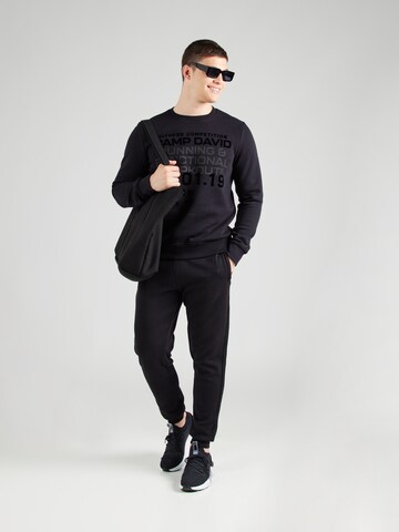 CAMP DAVID Sweatshirt in Zwart