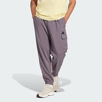 Tapered Pantaloni sportivi 'Essentials' di ADIDAS SPORTSWEAR in grigio