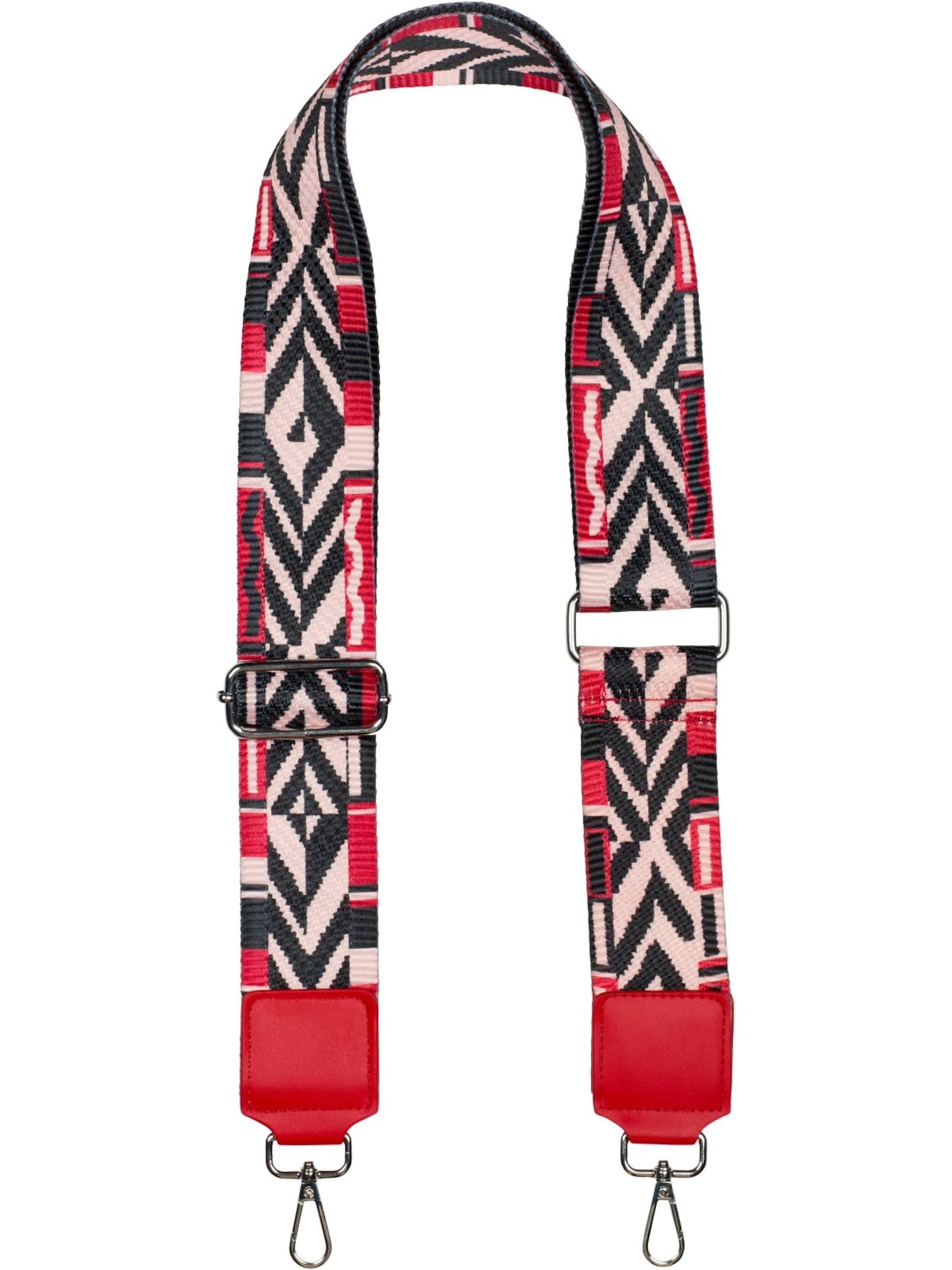 styleBREAKER Taschenzubehör 'Breiter Wechsel Taschengurt Azteken Muster'‌‌‌‌‌‌ in Schwarz: Vorderseite