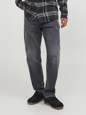 JACK & JONES Regular Jeans 'Mike' in Zwart: voorkant