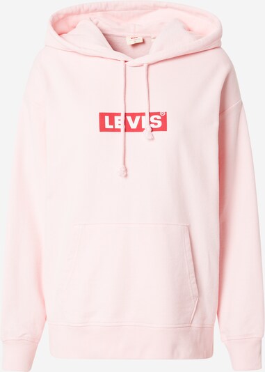 Bluză de molton LEVI'S pe roz deschis / roșu / alb, Vizualizare produs