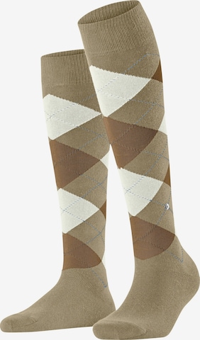 BURLINGTON Over the Knee Socks 'Queen' in Beige: front