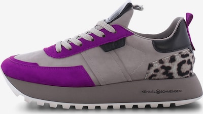 Kennel & Schmenger Sneakers laag ' TONIC ' in de kleur Lichtgrijs / Lila / Zwart, Productweergave