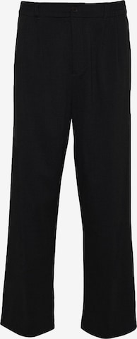 juoda Trendyol Laisvas Klostuotos kelnės: priekis