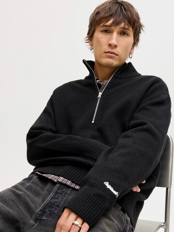JACK & JONES Pulóver 'JORNORREBRO' - fekete