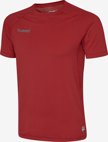 T-Shirt fonctionnel Hummel en rouge