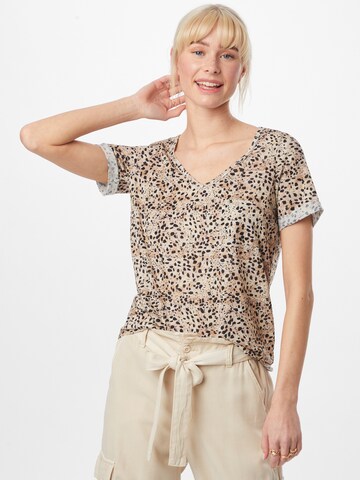 OBJECT Shirt 'TESSI' in Beige: voorkant