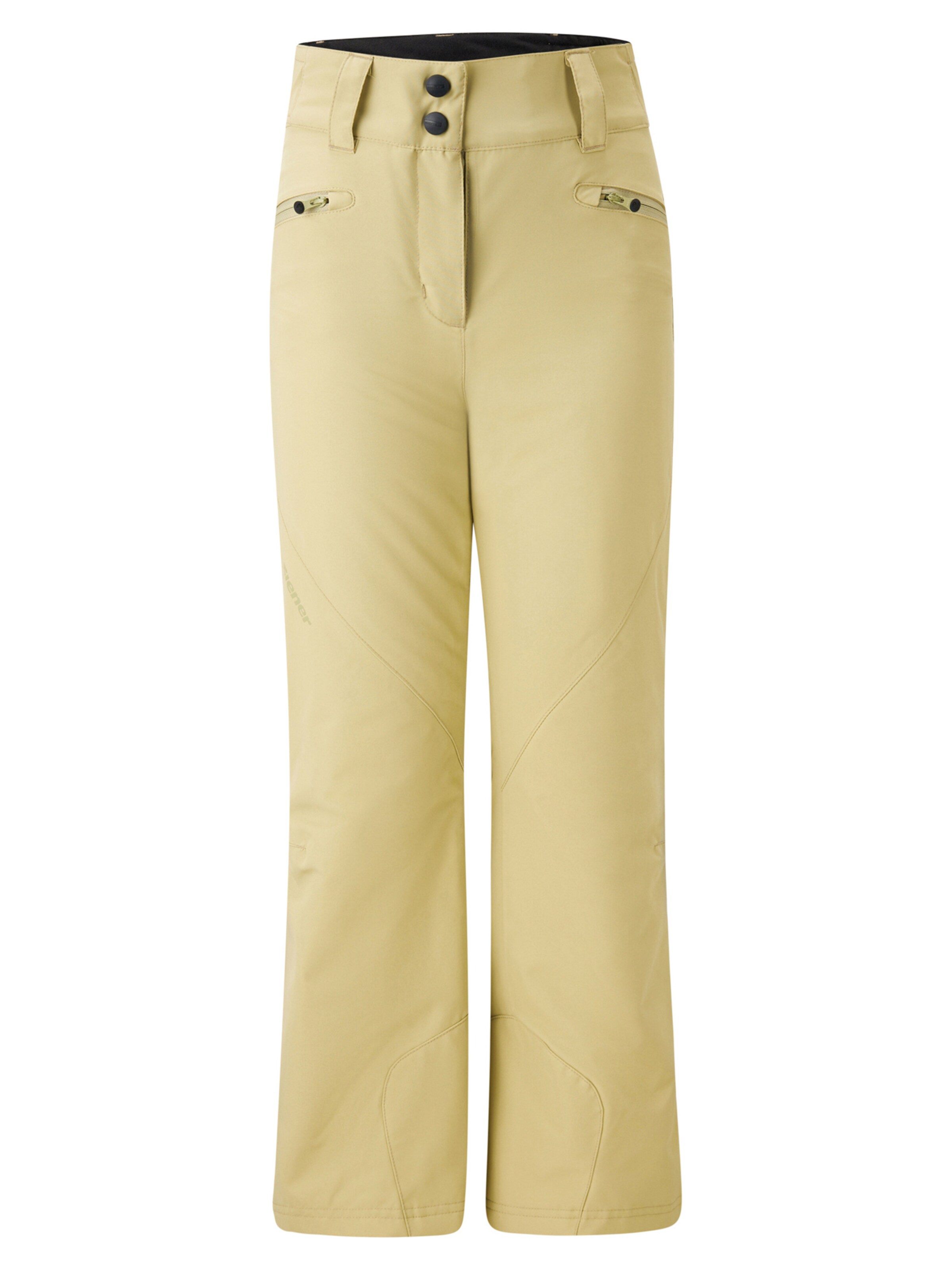 ZIENER Workout Pants 'ALIN-Z' in Yellow: front