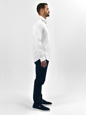 Vercate Slim Fit Businesshemd 'No. 4' in Weiß