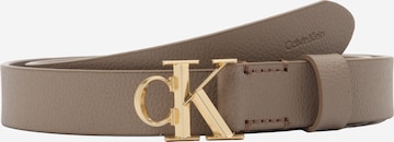Ceinture Calvin Klein en marron : devant