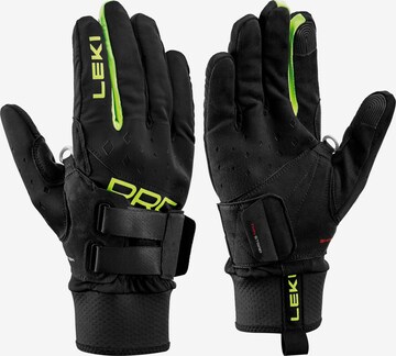 LEKI Athletic Gloves 'PRC Shark' in Black: front