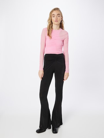 Nasty Gal Flared Trousers in Black