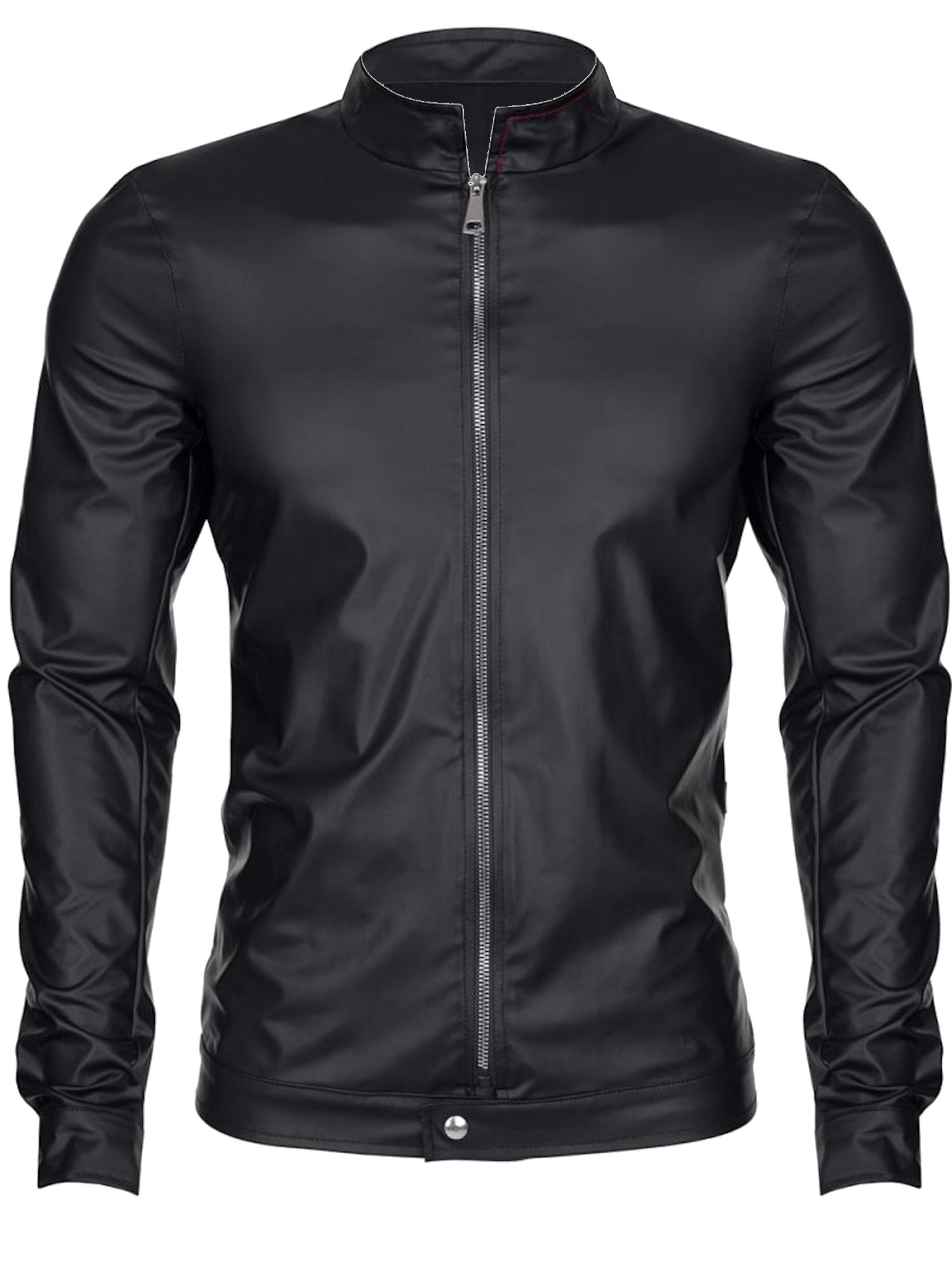 Regnes Fetish Planet Übergangsjacke 'Giorgio'‌‌‌ in Schwarz: Vorderseite