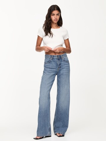 Wide leg Jeans di Pull&Bear in blu
