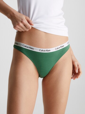 Calvin Klein Underwear Normální Tanga 'Carousel' – béžová: přední strana