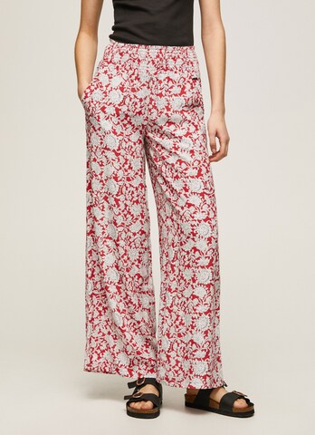 Wide leg Pantaloni 'Birdy' de la Pepe Jeans pe roșu: față