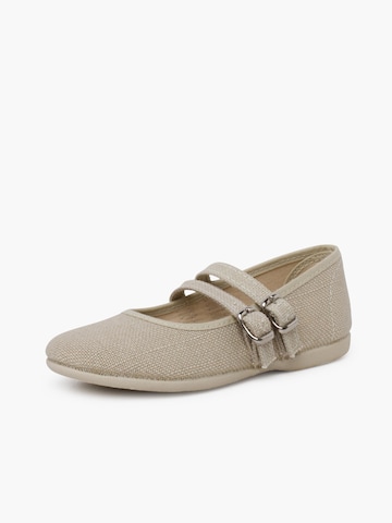 Ballerines Pisamonas en beige : devant