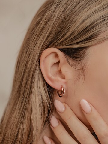 Hey Happiness Earrings 'Duo Sparkle' in Gold