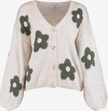 Hailys Knit Cardigan in Beige: front