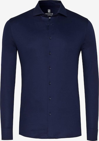 Chemise DESOTO en bleu : devant