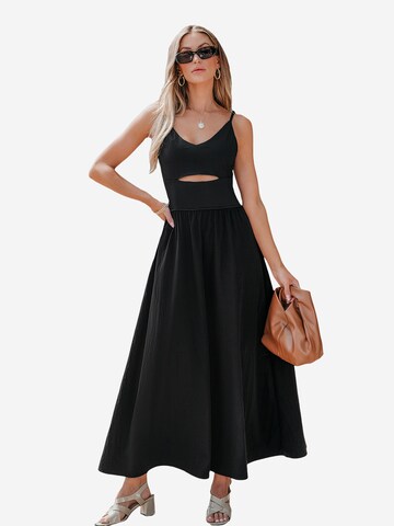 Cupshe Summer Dress in Black: front