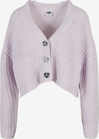 Urban Classics Knit Cardigan in Purple