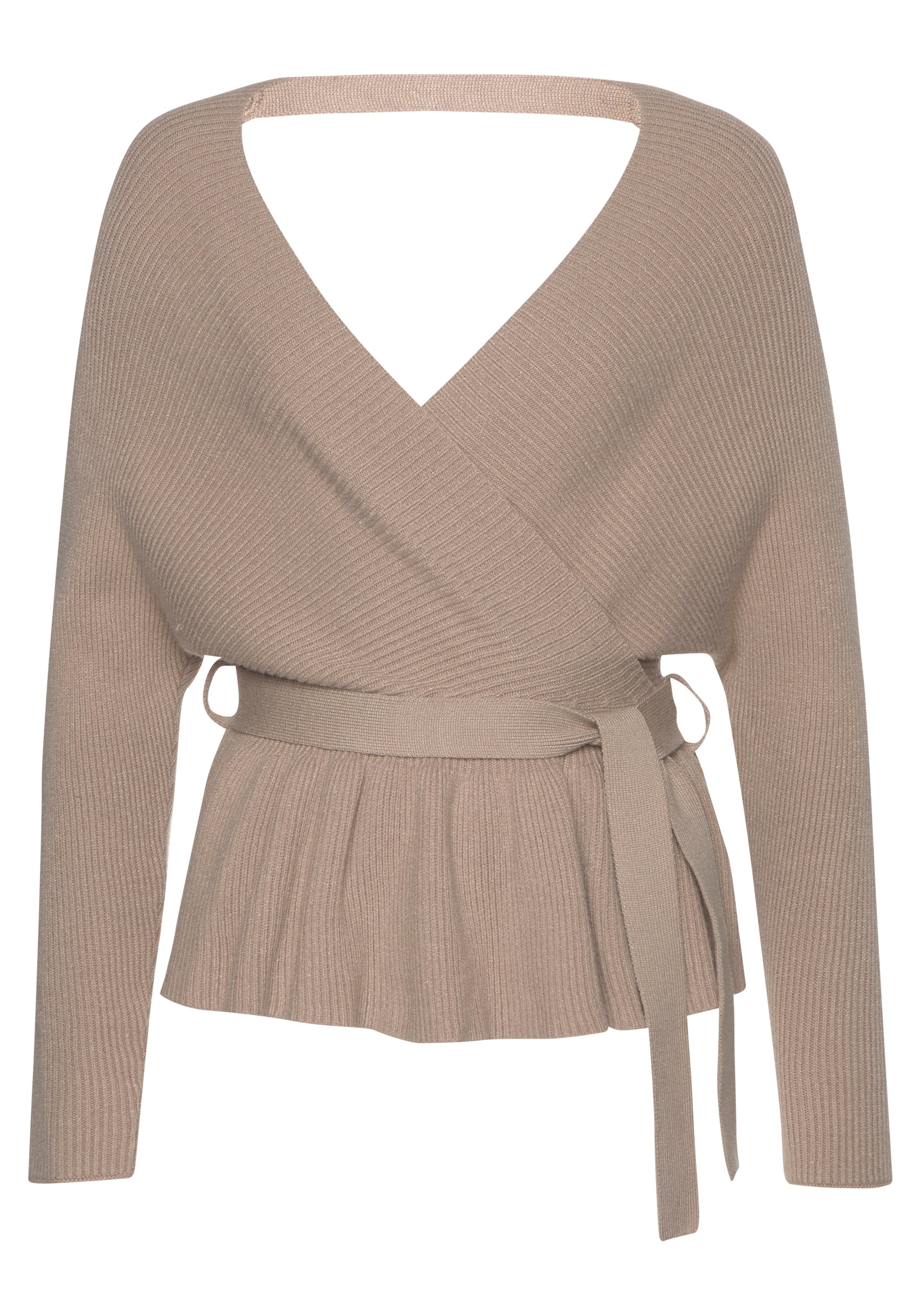 LASCANA Кимоно в Бежевый: спереди