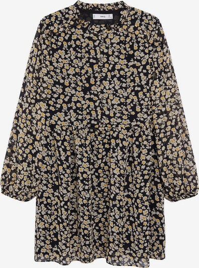 MANGO Kleid in gelb / schwarz / weiß, Produktansicht