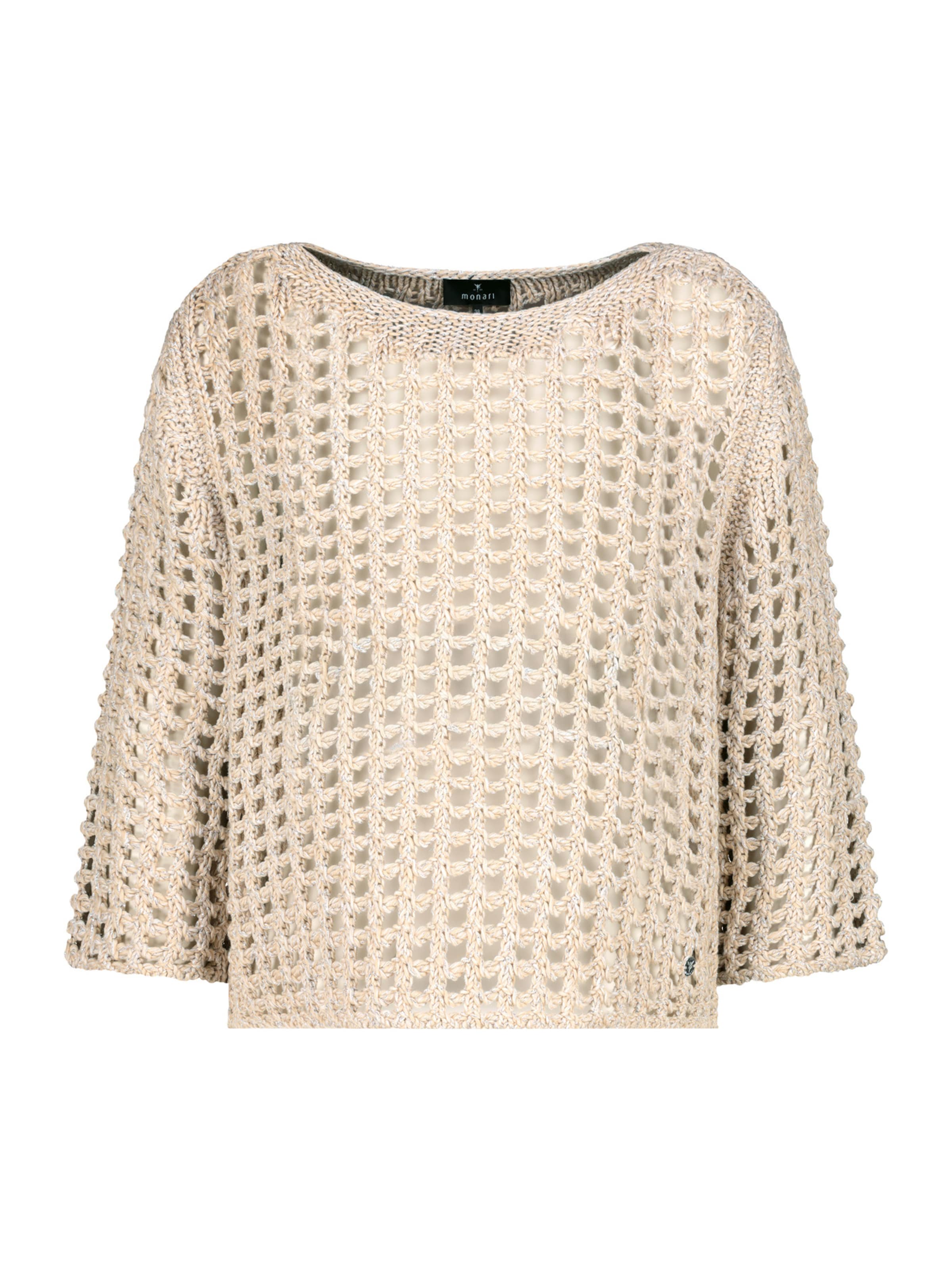 Pull-over monari en beige : devant