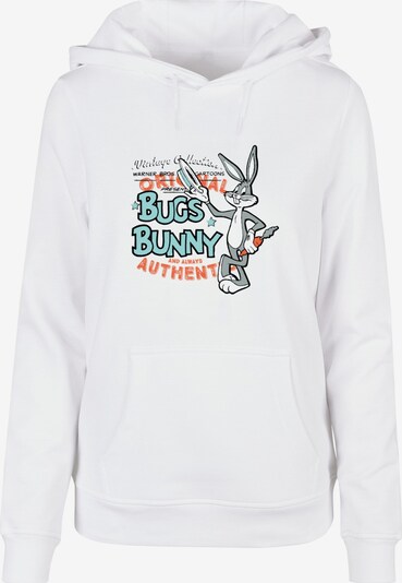 ABSOLUTE CULT Sweatshirt 'Looney Tunes Vintage Bugs Bunny' in de kleur Cyaan blauw / Grijs / Watermeloen rood / Wit, Productweergave