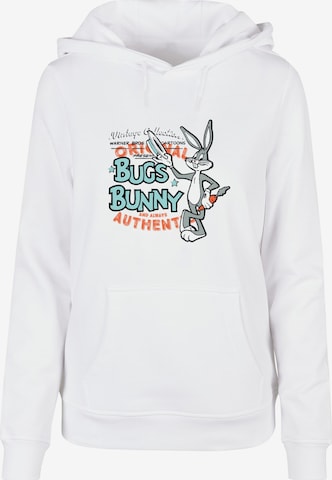Sweat-shirt 'Looney Tunes Vintage Bugs Bunny' ABSOLUTE CULT en blanc : devant
