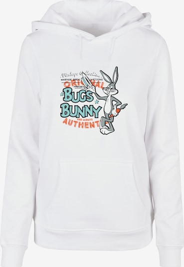 ABSOLUTE CULT Sweatshirt 'Looney Tunes Vintage Bugs Bunny' in cyanblau / grau / melone / weiß, Produktansicht