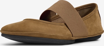 Ballerines à lanières ' Right Nina ' CAMPER en marron : devant