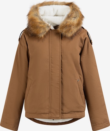 Veste d’hiver DreiMaster Vintage en marron : devant