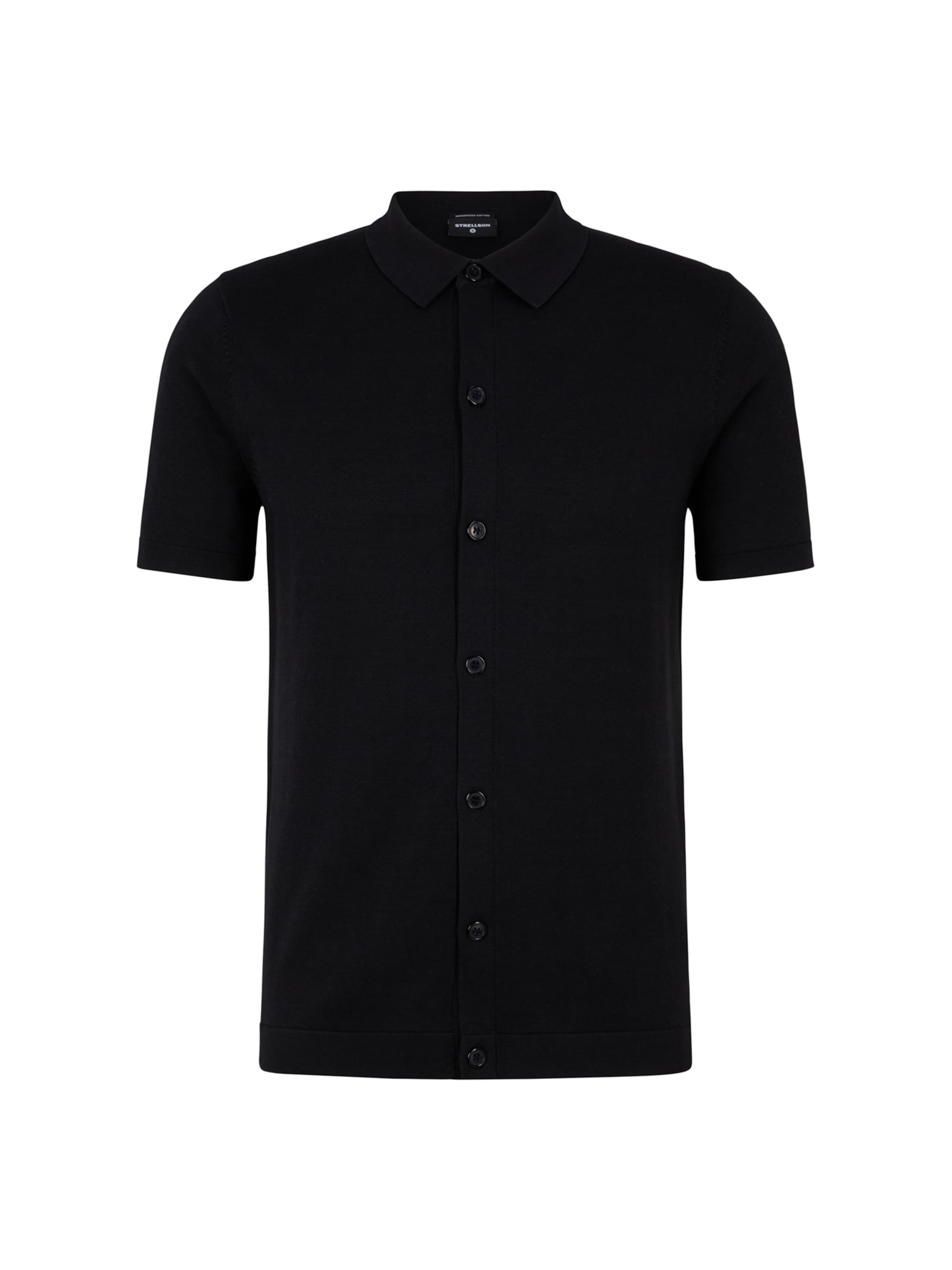 STRELLSON Regular Fit Hemd 'Adrian' in Schwarz: Vorderseite