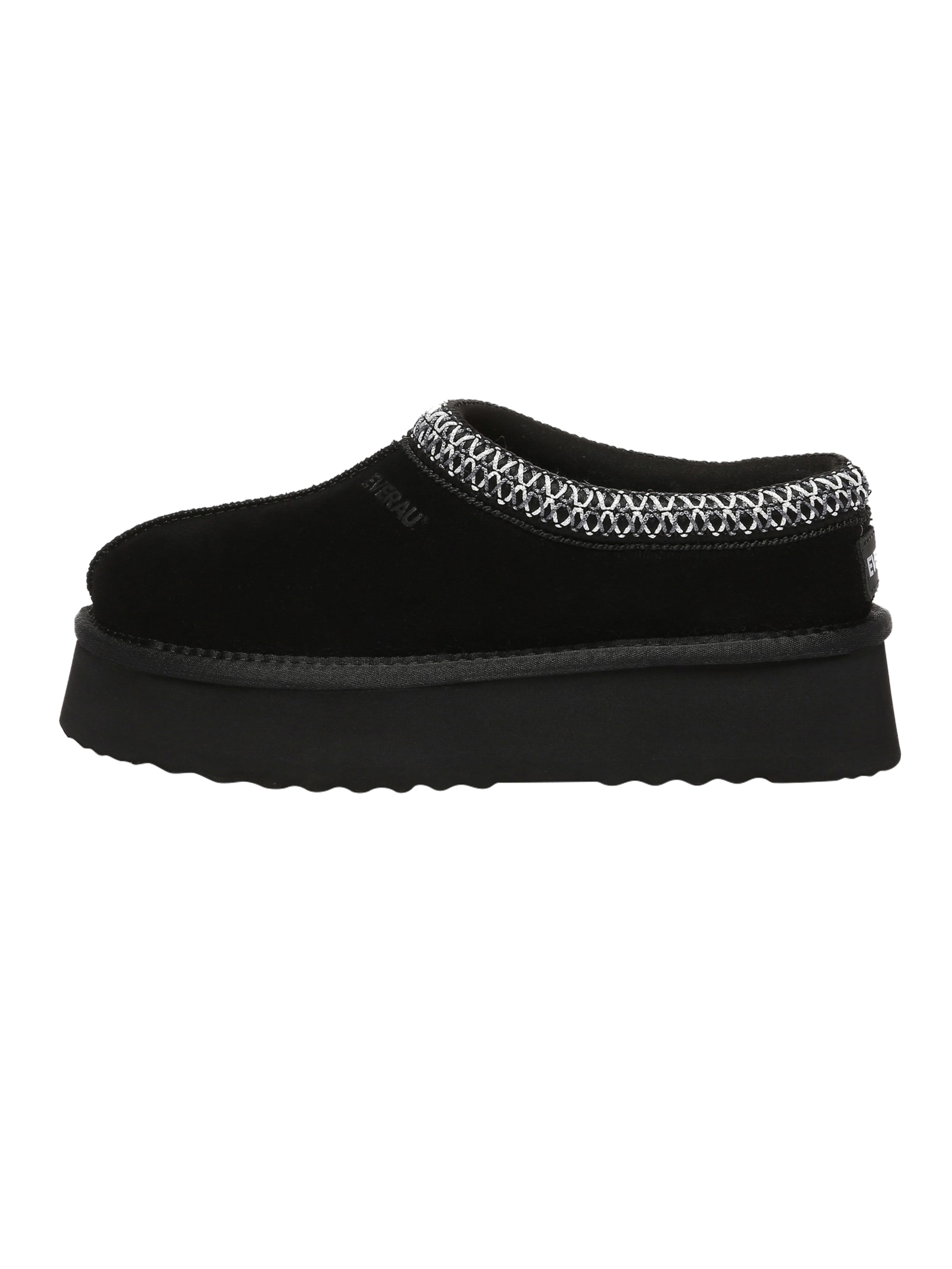 Everau Huisschoenen 'Wonga' in Zwart: voorkant