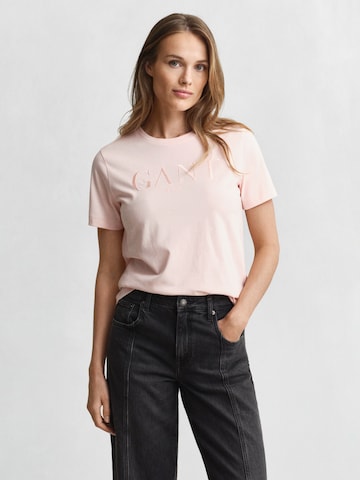GANT Тениска в розово: отпред
