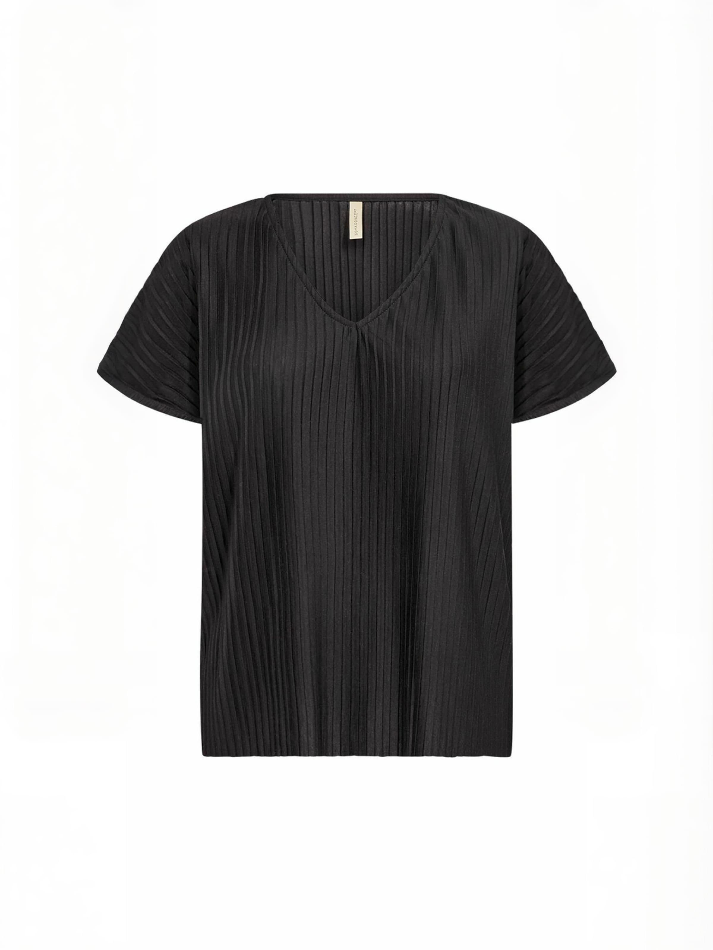 Soyaconcept - Top ' SC-KIRIT ' en negro: frente