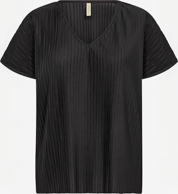Soyaconcept - Top ' SC-KIRIT ' en negro: frente