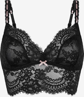 Hunkemöller Kolmio Rintaliivi 'Dorothy' värissä musta: etupuoli