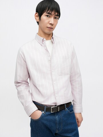 Calvin Klein Jeans Regular fit Button Up Shirt in Pink