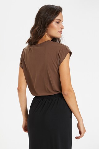 Kaffe Shirt 'Alise' in Brown