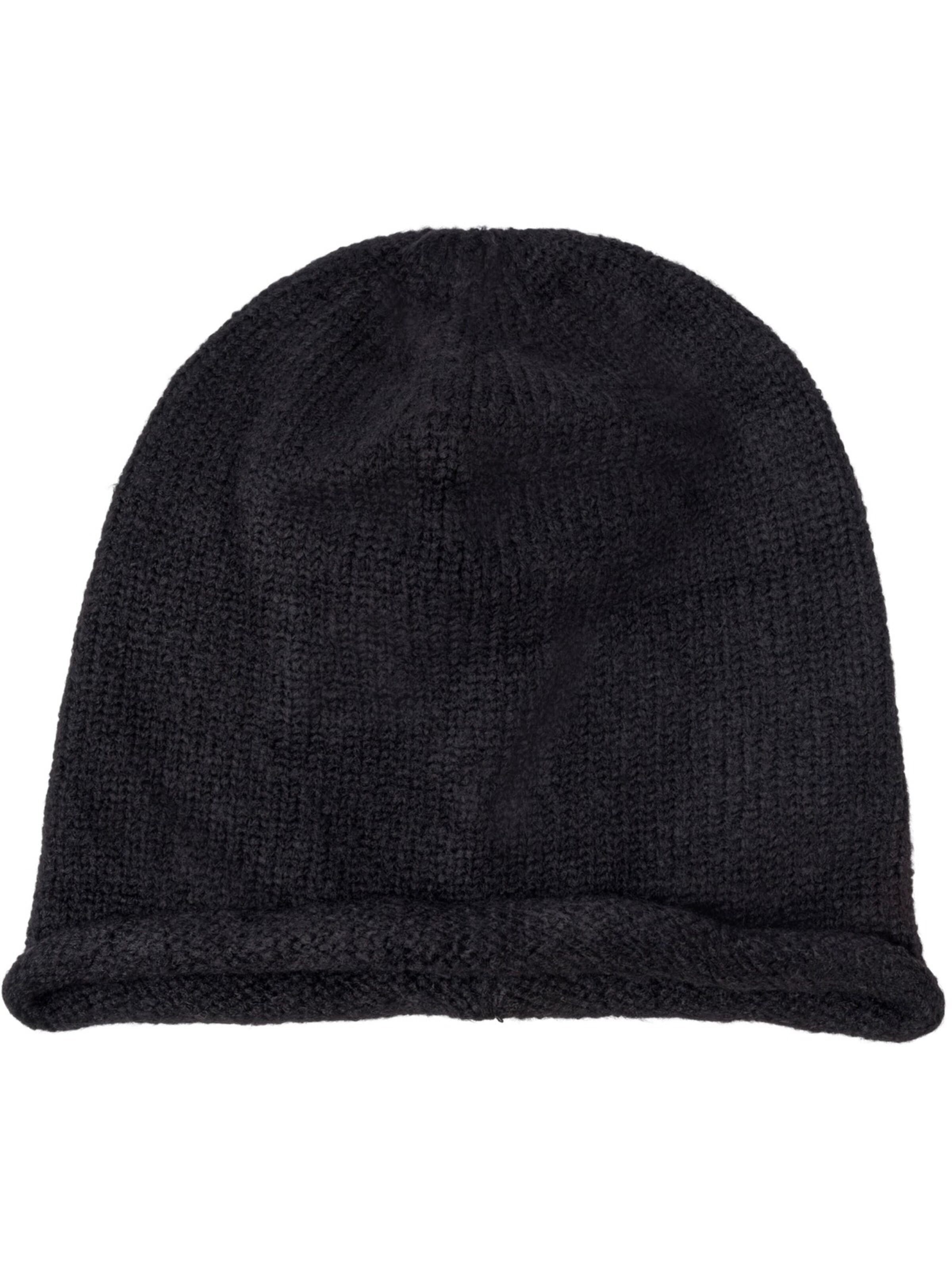 styleBREAKER Mütze 'Oversize Strickbeanie mit Rollrand'‌‌ in 54-64 in schwarz, Produktansicht