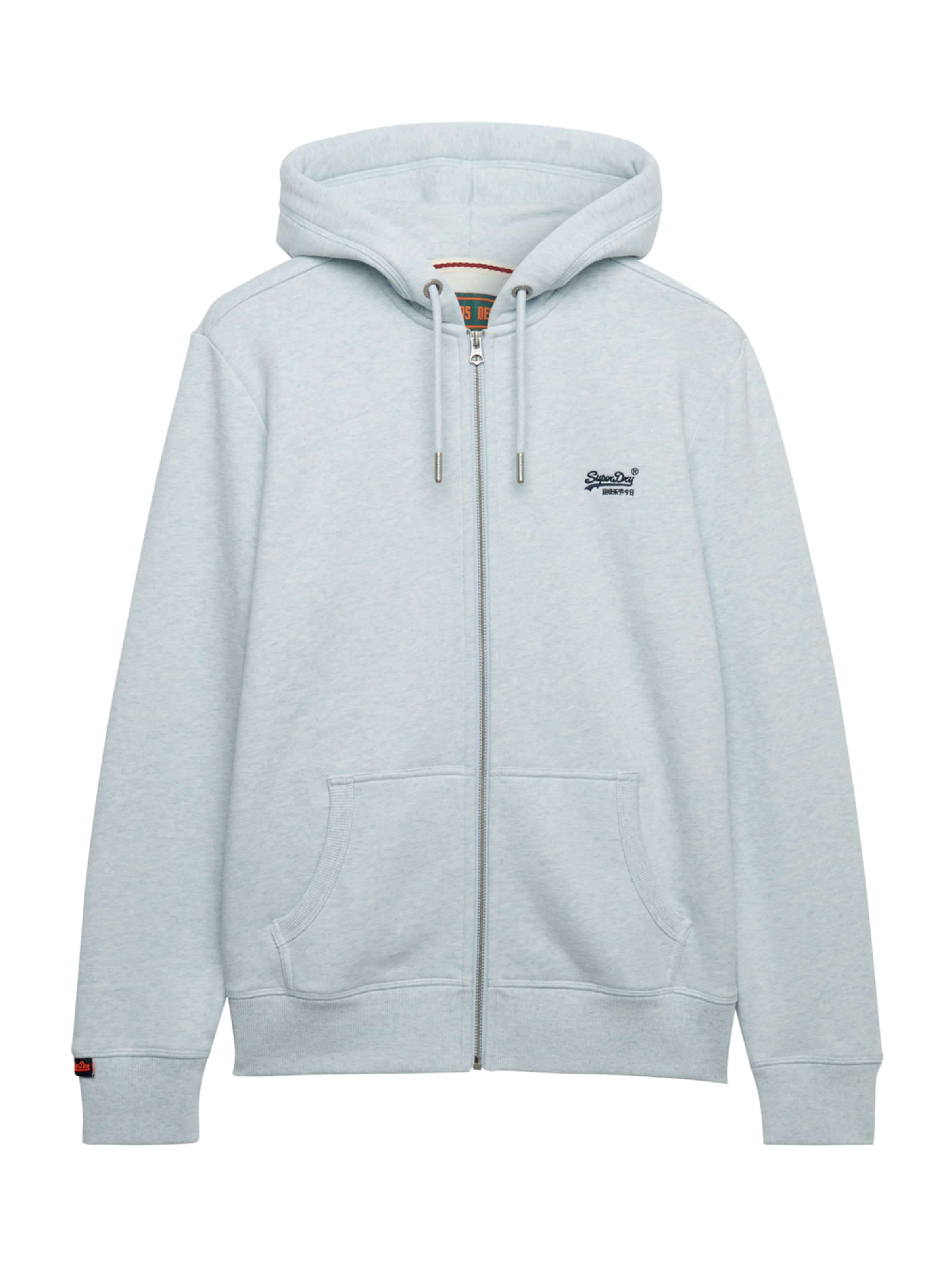 Superdry & Co Кофта на молнии 'ESSENTIAL' в Синий: спереди