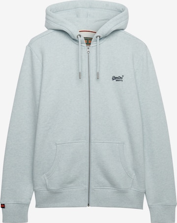 Superdry & Co Кофта на молнии 'ESSENTIAL' в Синий: спереди