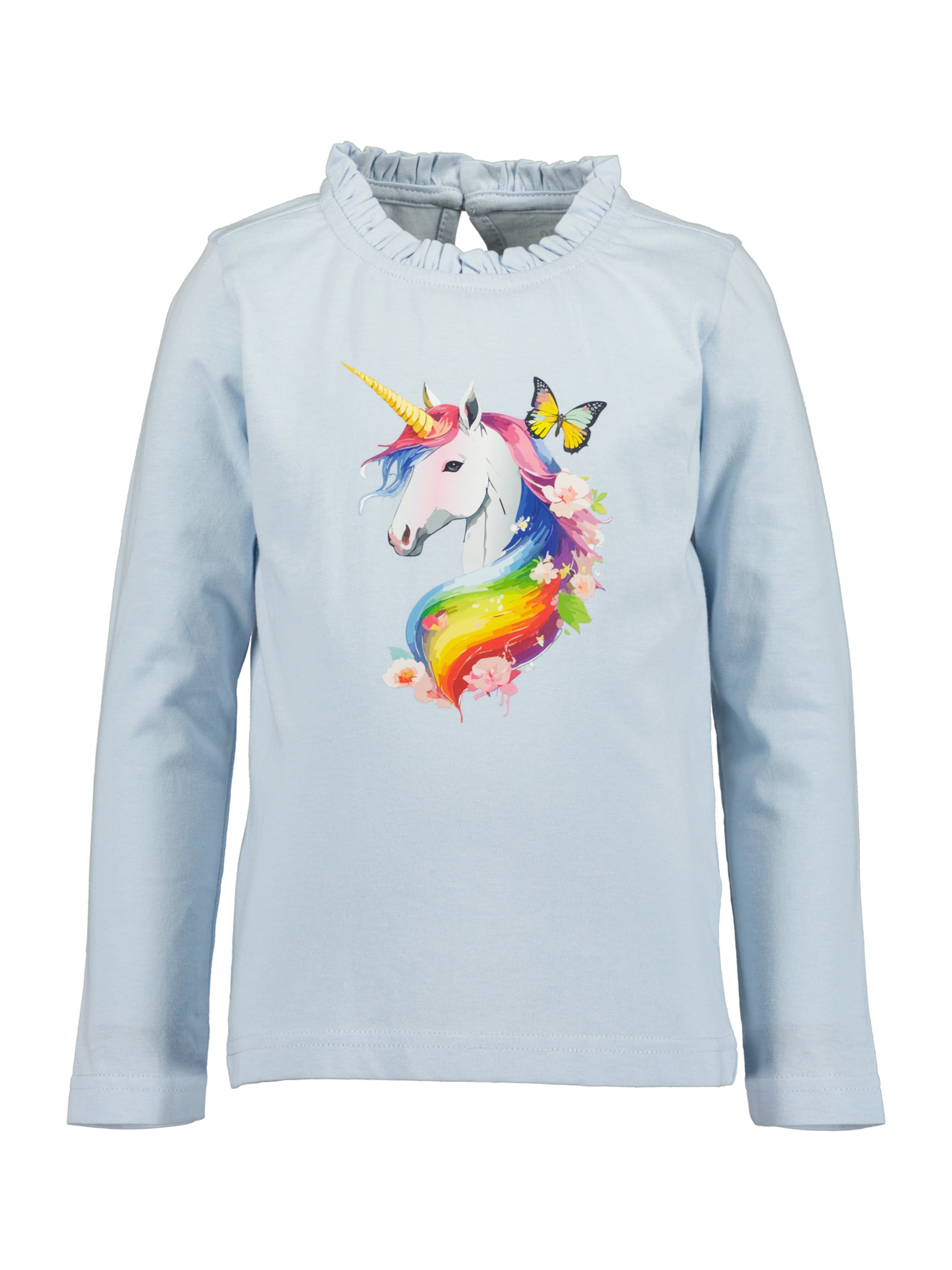 Tricou de la BLUE SEVEN pe albastru: față