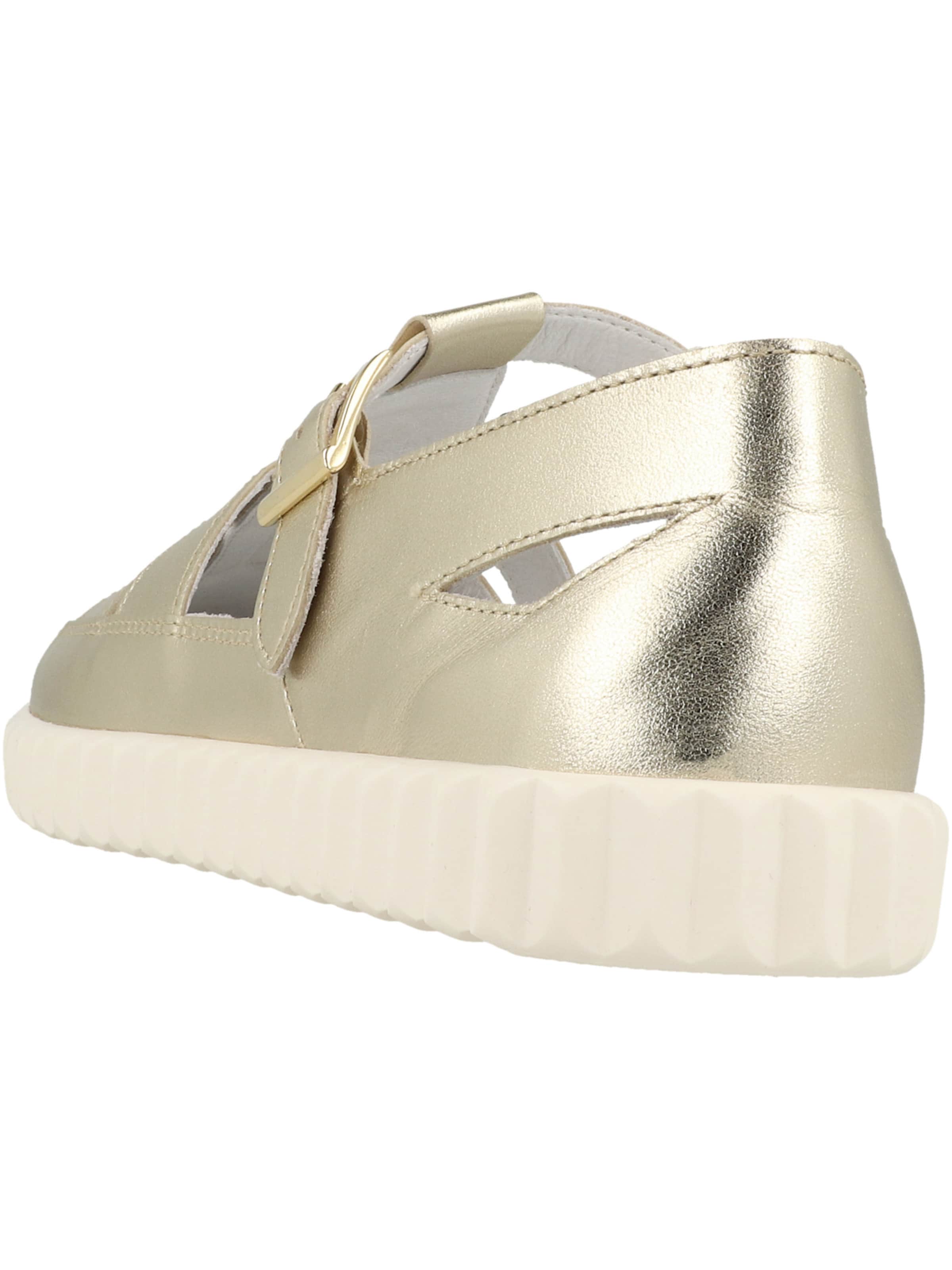 Voile blanche Strap sandal 'Spidy' in Gold